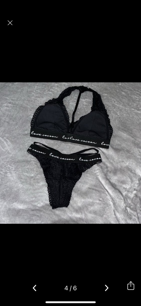 Siyah Dantelli Goth Spor Sütyen Takımı - Görsel 4