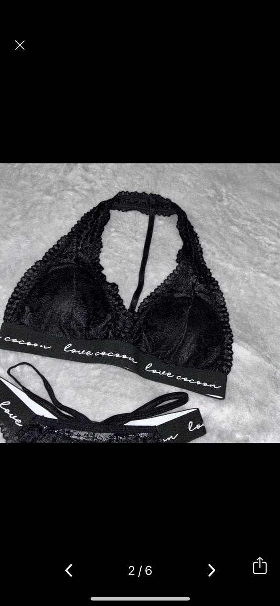 Siyah Dantelli Goth Spor Sütyen Takımı - Görsel 2