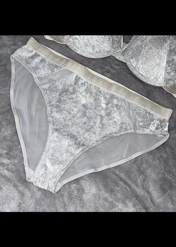 Lcw Dream Gri Kadife Sütyen Takımı - Görsel 3