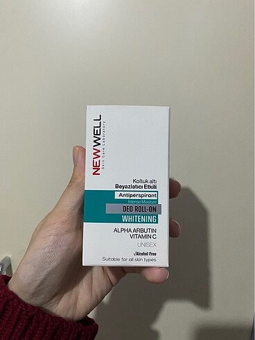 New Well Ter Önleyici Beyazlatıcı Roll On