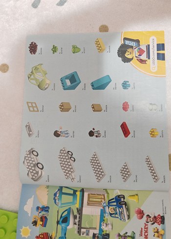 Diğer Lego Duplo Mavi Ev ve Araba Seti