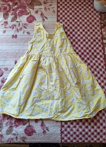 4 Yaş Beden sarı Renk Kız cocuk elbise 