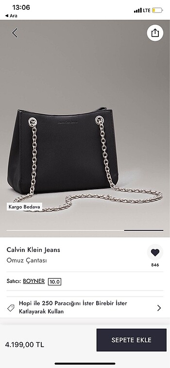  Beden Calvin Klein Çanta