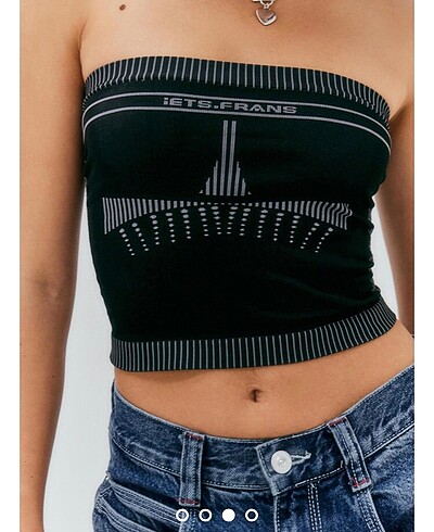 Urban Outfitters Siyah straplez body