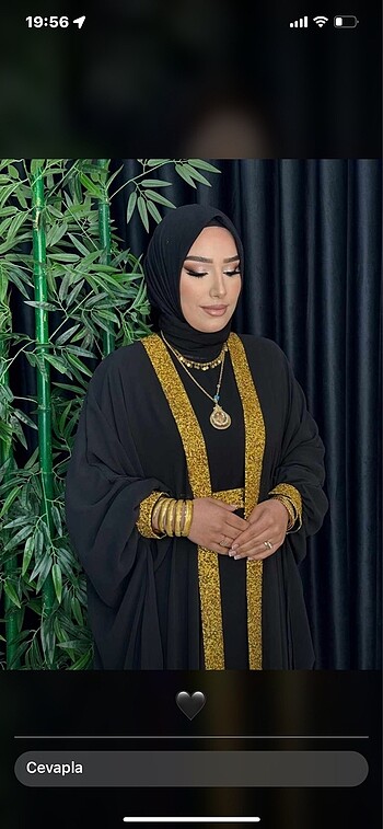 universal Beden Abaya 3 parça şal dahil