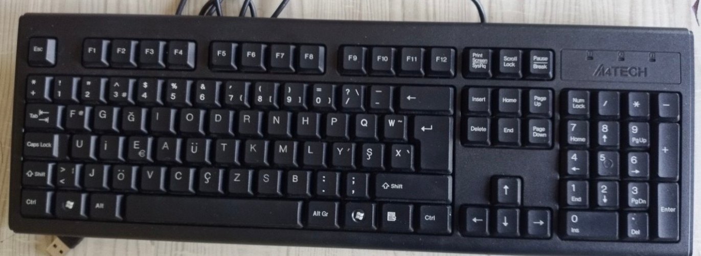 A4 Tech Siyah F Klavye F - Görsel 2