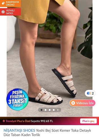 40 Beden taş rengi nişantaşı shoes terlik