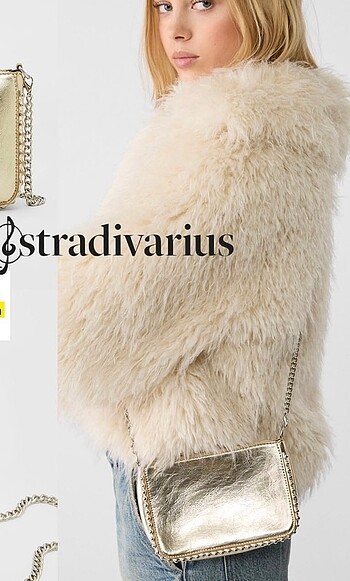 Stradivarius mini boncuklu çanta