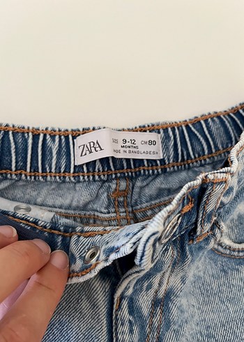 Kız çocuk  Mavi Denim Şort - Görsel 3