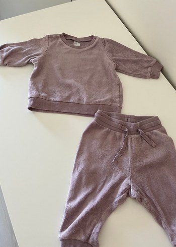 Uzun Kollu Kahverengi Bebek Kız Takımı 2-4 ay - Görsel 2
