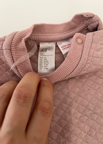 Pembe Bebek Kız Takımı Uzun Kollu 2-4 ay - Görsel 3