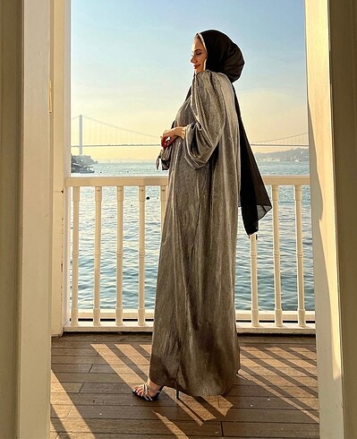universal Beden Leyla Elbise Gri
