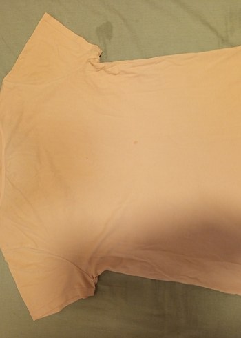 Bej Kısa Kollu Hamile Tişörtü