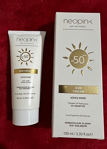 Neopink güneş kremi 100 ml (yeni)