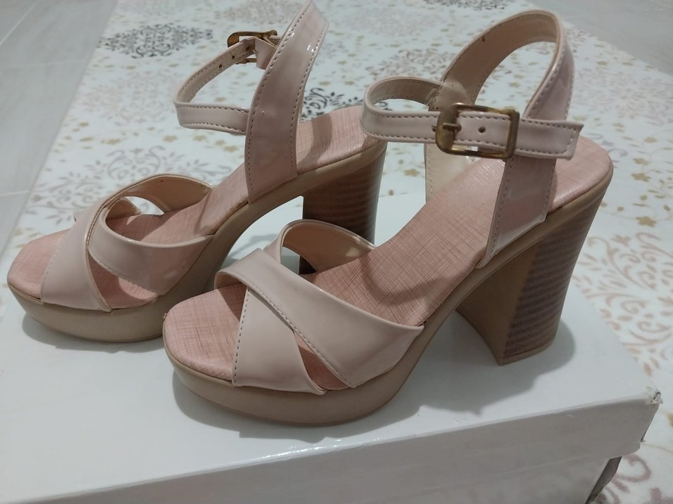 Bej Platform Topuklu Kadın Ayakkabı - Görsel 3