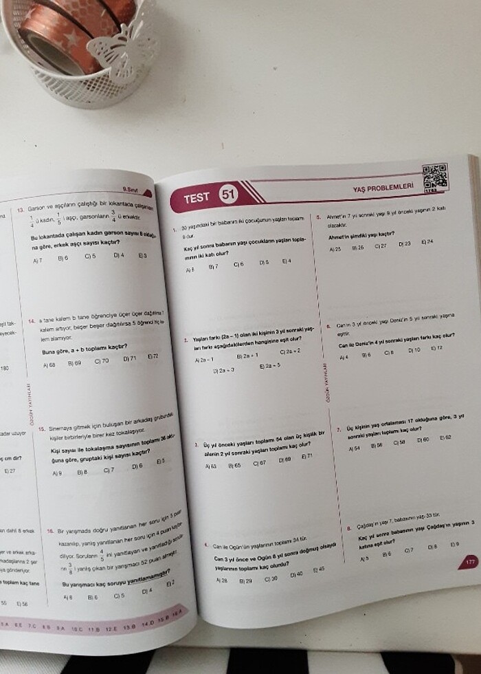 9.sinif matematik soru bankası  - Görsel 2