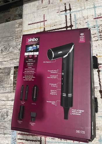 Sinbo Burgundy Saç Şekillendirici 1600W