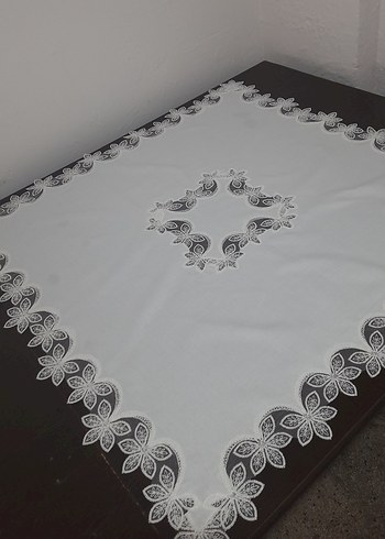 92× 92 cm Keten Kumaş Fiskos Bohça - Görsel 2