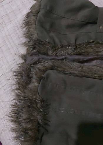 Gri Kürklü Kadın Yelek - Görsel 3