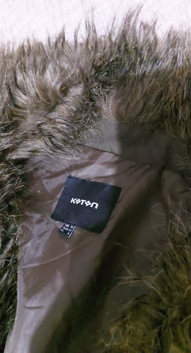 Gri Kürklü Kadın Yelek - Görsel 5