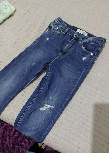 Kadın Mavi Denim Regular Fit Günlük Kot Pantolon