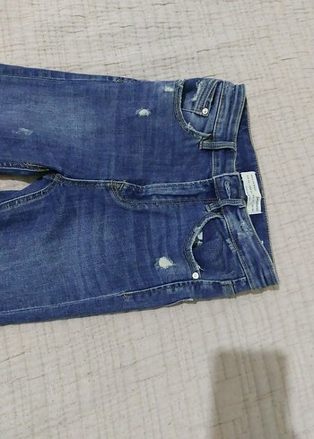 34 Beden Kadın Mavi Denim Regular Fit Günlük Kot Pantolon