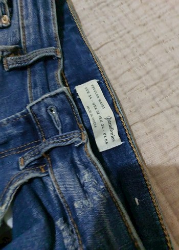 Kadın Mavi Denim Regular Fit Günlük Kot Pantolon - Görsel 5