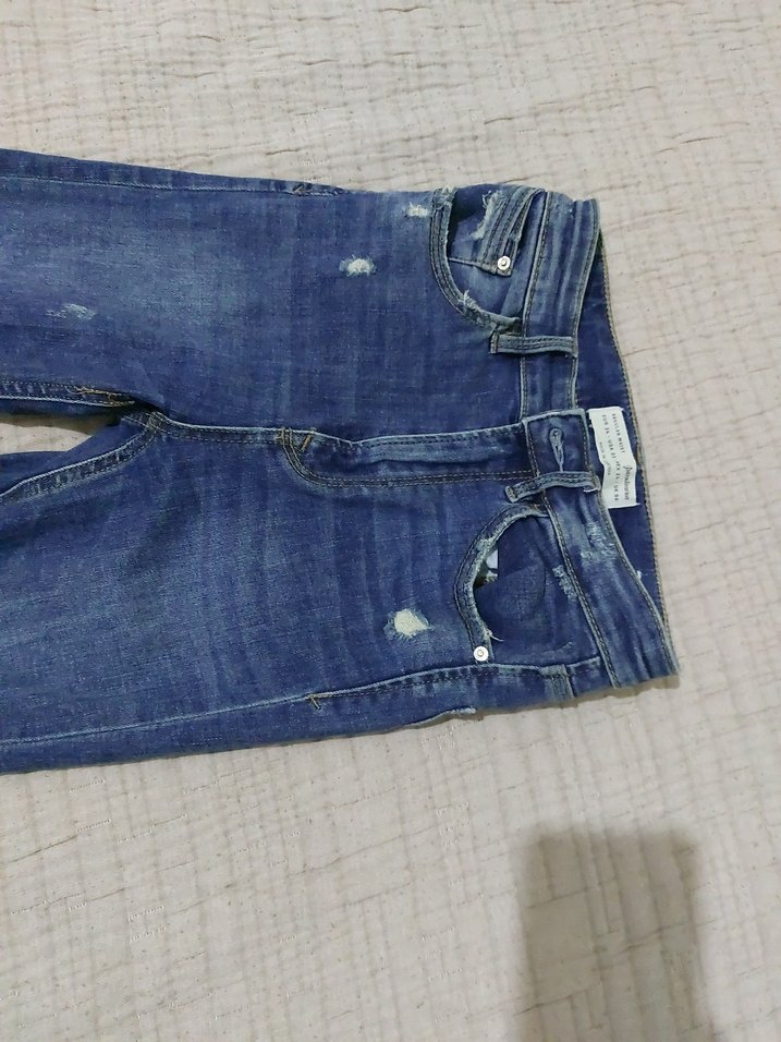 Kadın Mavi Denim Regular Fit Günlük Kot Pantolon - Görsel 3