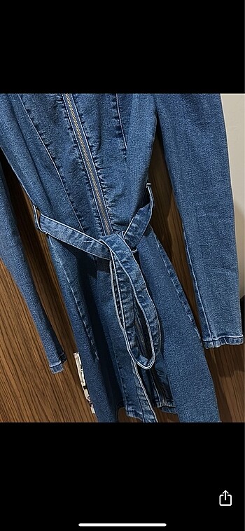 Bershka kot elbise - Görsel 5