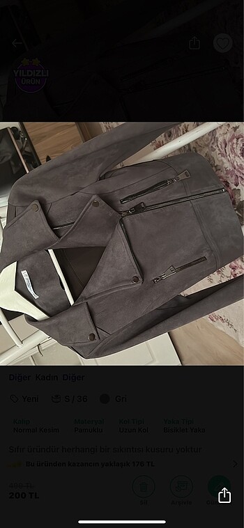 İlkbahar sonbahar ceket - Görsel 5