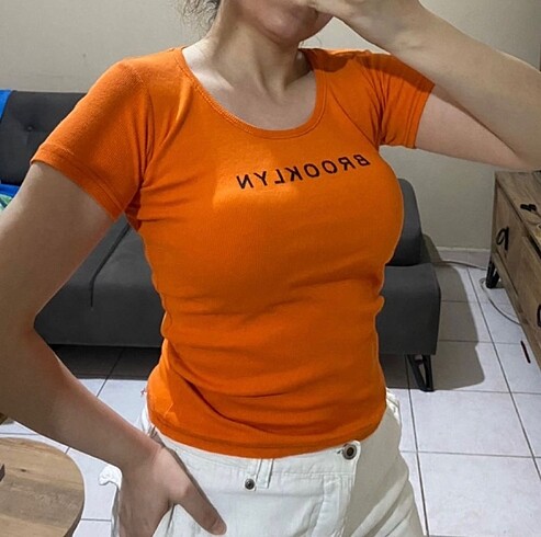 Diğer Kadın Fitilli Tshirt