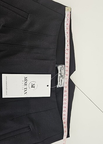 Siyah kumaş pantalon - Görsel 2