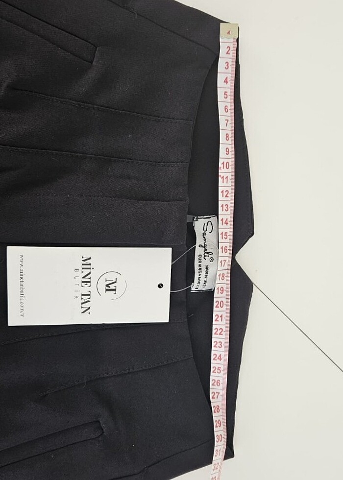 Siyah kumaş pantalon - Görsel 2