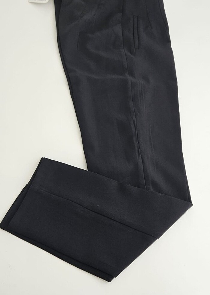 Siyah kumaş pantalon - Görsel 4