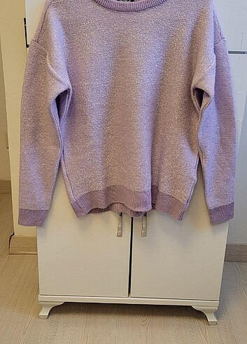 Network simli lila kazak - Görsel 3