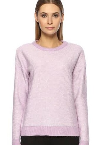 Network simli lila kazak - Görsel 5