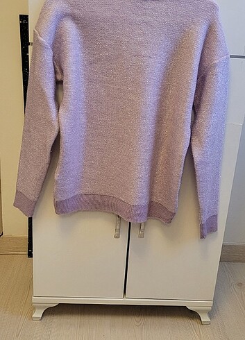 Network simli lila kazak - Görsel 6