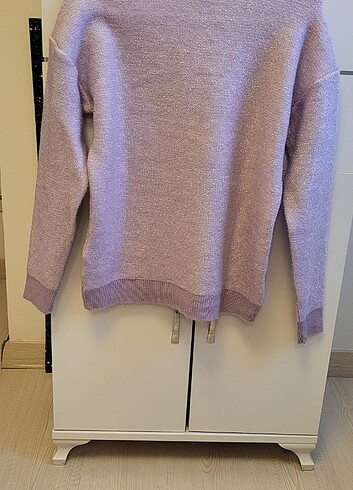 Network simli lila kazak - Görsel 7