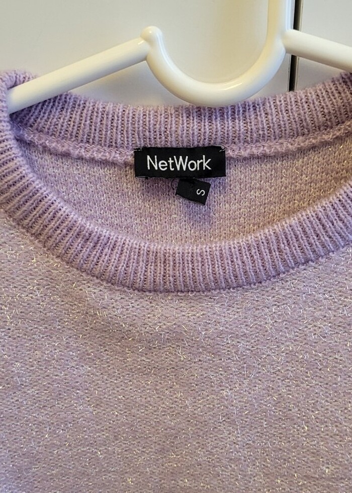 Network simli lila kazak - Görsel 2