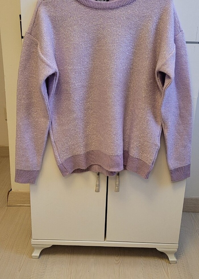 Network simli lila kazak - Görsel 3