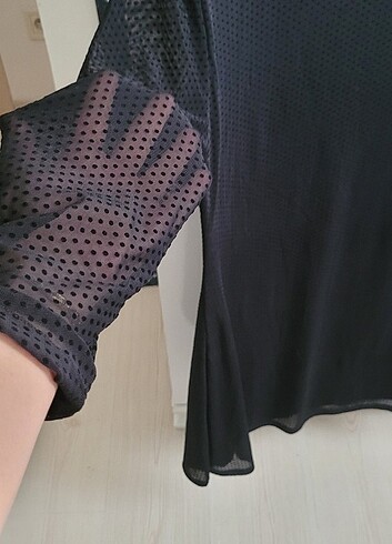 Pull and Bear Pull & Bear Elbise siyah puantiyeli