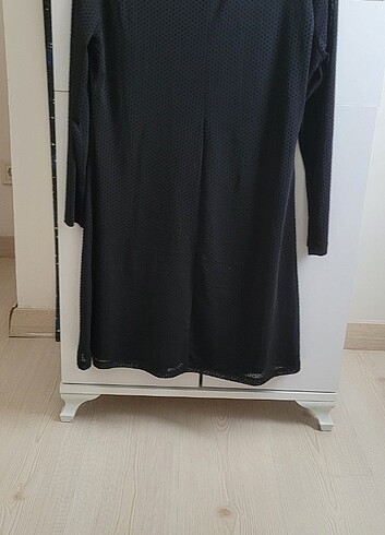 Pull & Bear Elbise siyah puantiyeli - Görsel 7