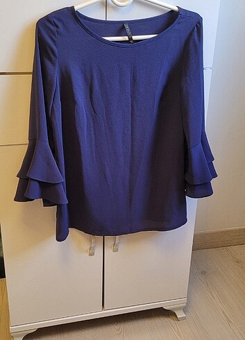 Chima lacivert bluz - Görsel 3