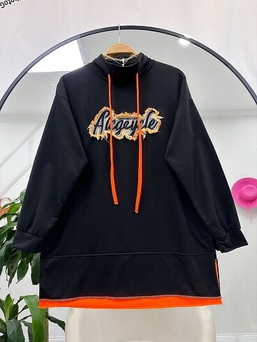42 Beden siyah Renk Tunikk Sweat (4539/4554)