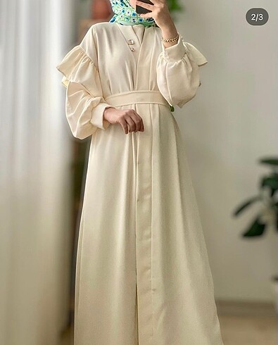 Krem rengi özel dikim #abaya #ferace