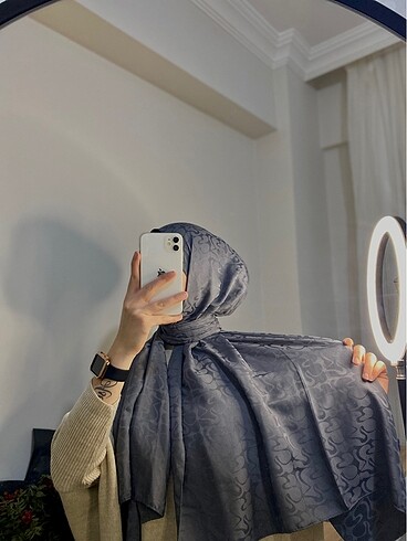 Yonca desen antrasit pamuklu jakar