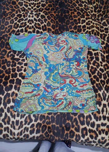 Renkli Boncuklu Bohem tülbent bluz - Görsel 3