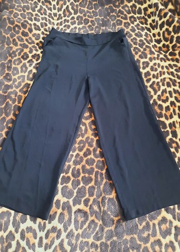 Haze 42 beden yazlık Siyah Salaş Kadın Kumaş Pantolon - Görsel 3