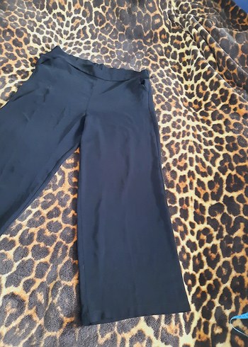 Haze 42 beden yazlık Siyah Salaş Kadın Kumaş Pantolon - Görsel 2