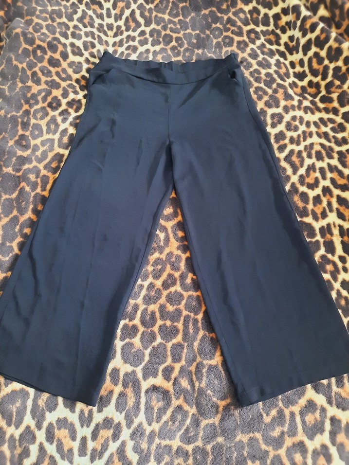 Haze 42 beden yazlık Siyah Salaş Kadın Kumaş Pantolon - Görsel 3